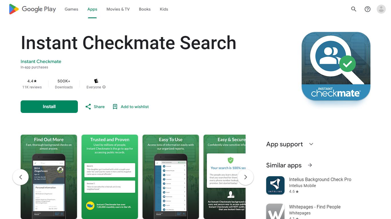 Instant Checkmate Search - Apps on Google Play
